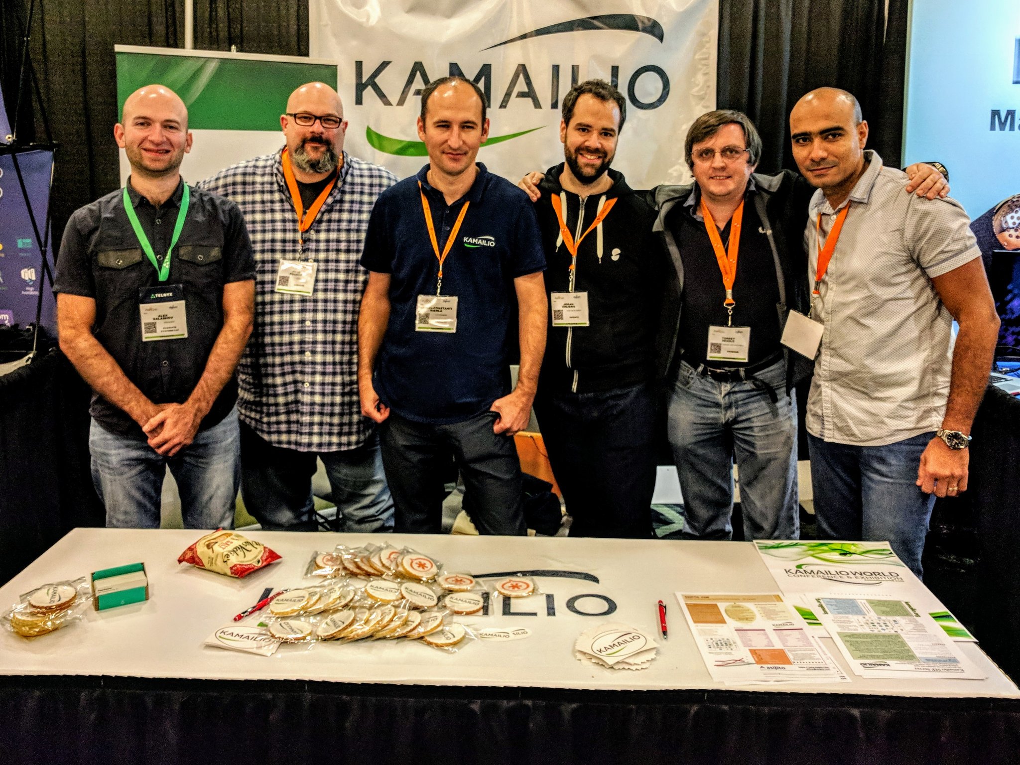 Fred Posner with other Kamailians at Astricon